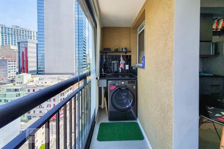 Sacada de apartamento para alugar com 1 quarto, 28m² em Sé, São Paulo