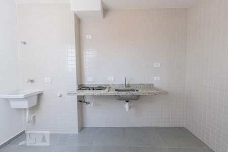 Sala, Cozinha e Área de Serviço de apartamento para alugar com 1 quarto, 32m² em Alto da Mooca, São Paulo