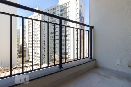 Varanda de apartamento para alugar com 1 quarto, 28m² em República, São Paulo