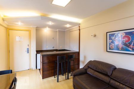 Sala/Cozinha de apartamento para alugar com 1 quarto, 49m² em Funcionários, Belo Horizonte