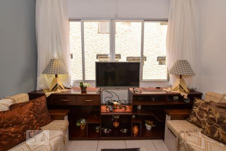 Sala de apartamento para alugar com 1 quarto, 55m² em Parque Enseada, Guarujá