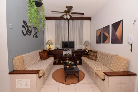 Sala de apartamento para alugar com 1 quarto, 55m² em Parque Enseada, Guarujá