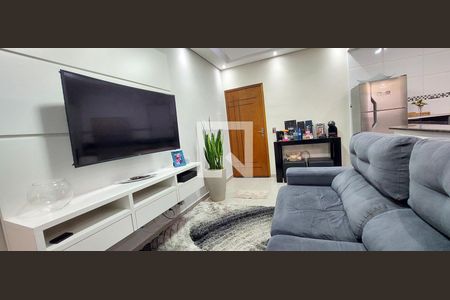 Sala de apartamento para alugar com 2 quartos, 55m² em Vila Valparaiso, Santo André