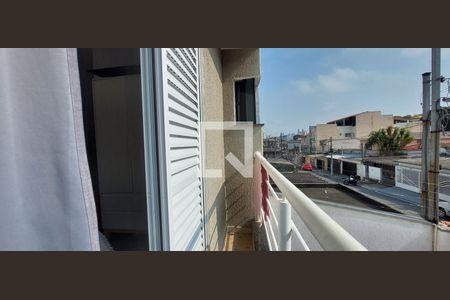 Varanda Quarto 1 suíte de apartamento à venda com 2 quartos, 55m² em Vila Valparaiso, Santo André