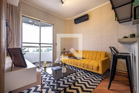 Sala/Cozinha de apartamento para alugar com 1 quarto, 50m² em Paraíso, São Paulo