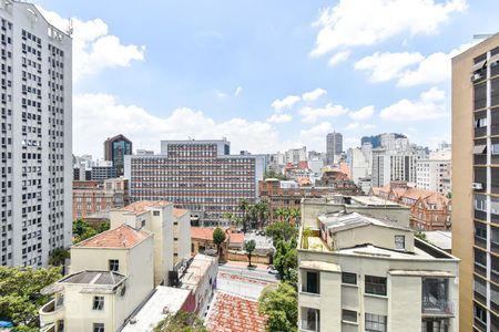 Sala - Vista de apartamento à venda com 1 quarto, 45m² em Vila Buarque, São Paulo