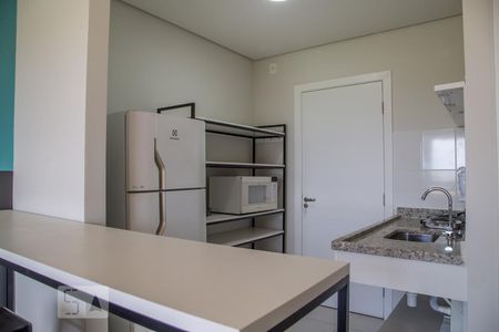 Cozinha de kitnet/studio para alugar com 1 quarto, 22m² em Iguatemi, Ribeirão Preto