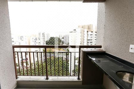 Varanda da Sala de apartamento à venda com 2 quartos, 56m² em Vila Andrade, São Paulo