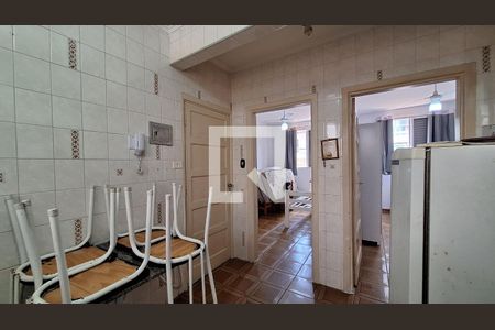Sala/cozinha de apartamento para alugar com 2 quartos, 54m² em Guilhermina, Praia Grande