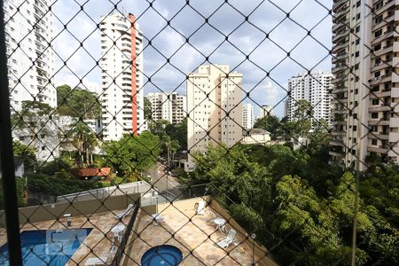 Varanda da Sala vista de apartamento para alugar com 2 quartos, 54m² em Vila Andrade, São Paulo