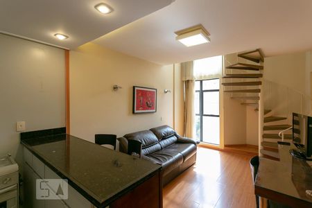 Sala de apartamento para alugar com 1 quarto, 42m² em Savassi, Belo Horizonte