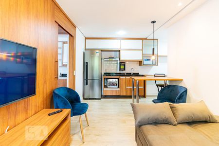 Sala de apartamento para alugar com 1 quarto, 37m² em Mirandópolis, São Paulo