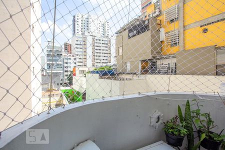 Varanda da Sala de apartamento à venda com 1 quarto, 47m² em Itaim Bibi, São Paulo