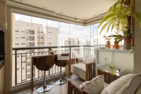 Varanda Gourmet de apartamento à venda com 2 quartos, 68m² em Jardim Flor da Montanha, Guarulhos