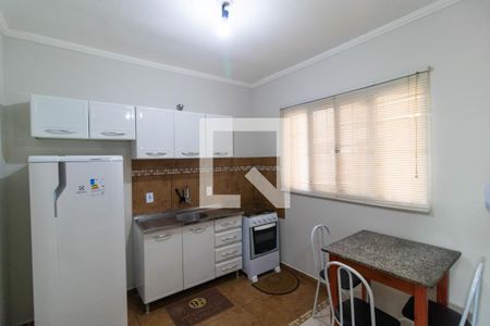 Sala e Cozinha de kitnet/studio para alugar com 1 quarto, 35m² em Cidade Universitária, Campinas