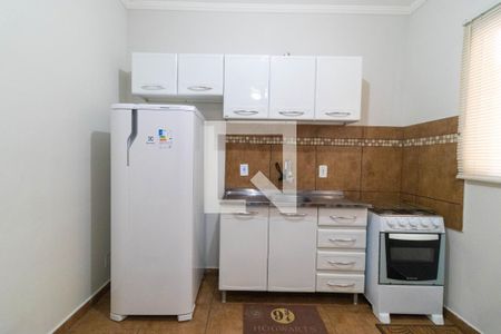 Sala e Cozinha de kitnet/studio para alugar com 1 quarto, 35m² em Cidade Universitária, Campinas