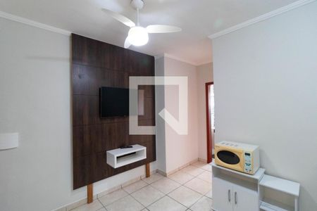 Sala e Cozinha de kitnet/studio para alugar com 1 quarto, 35m² em Cidade Universitária, Campinas