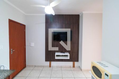 Sala e Cozinha de kitnet/studio para alugar com 1 quarto, 35m² em Cidade Universitária, Campinas