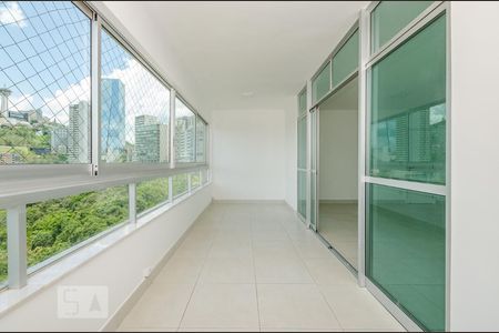 Varanda da Sala de apartamento para alugar com 3 quartos, 130m² em Vale do Sereno, Nova Lima