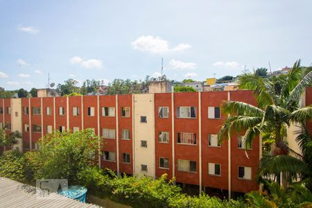 Vista da sala de apartamento à venda com 2 quartos, 68m² em Vila Lutécia, Santo André