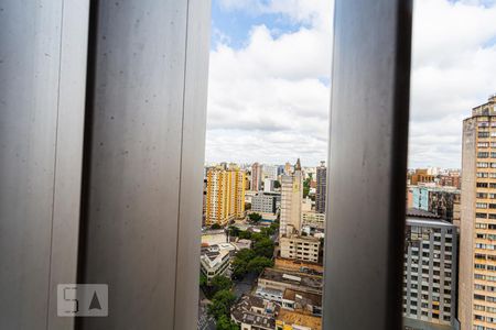 Vista da Sala/Quarto/Cozinha de apartamento para alugar com 1 quarto, 25m² em Santo Agostinho, Belo Horizonte