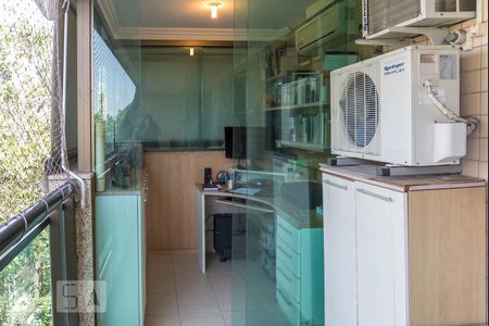 Varanda da Sala  - Home Office de apartamento à venda com 3 quartos, 110m² em Tijuca, Rio de Janeiro