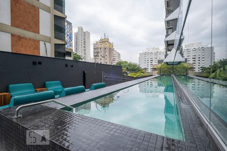 Piscina de kitnet/studio para alugar com 1 quarto, 19m² em Pinheiros, São Paulo