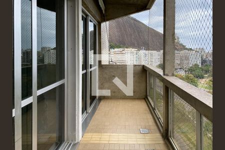 Varanda da sala de apartamento para alugar com 4 quartos, 153m² em Lagoa, Rio de Janeiro