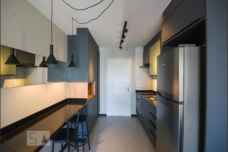 Cozinha de apartamento para alugar com 1 quarto, 34m² em Vila Mariana, São Paulo