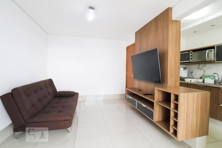 Sala de apartamento para alugar com 1 quarto, 45m² em Jardim Goiás, Goiânia