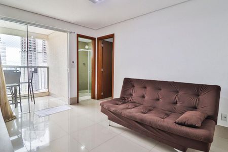 Sala de apartamento para alugar com 1 quarto, 45m² em Jardim Goiás, Goiânia