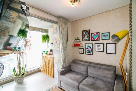 Sala de apartamento para alugar com 1 quarto, 37m² em Brooklin Paulista, São Paulo