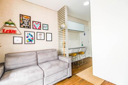 Sala de apartamento para alugar com 1 quarto, 37m² em Brooklin Paulista, São Paulo