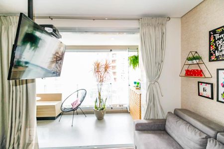 Sala de apartamento para alugar com 1 quarto, 37m² em Brooklin Paulista, São Paulo