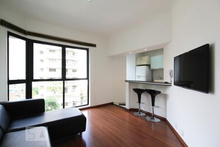 Sala de apartamento para alugar com 1 quarto, 32m² em Moema, São Paulo