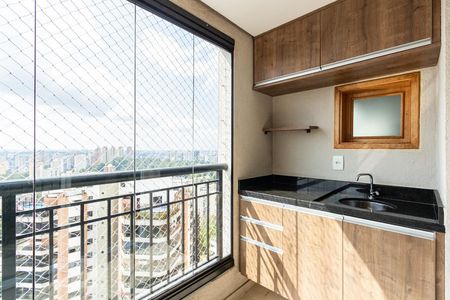 Varanda da Sala de apartamento à venda com 2 quartos, 64m² em Jardim Parque Morumbi, São Paulo