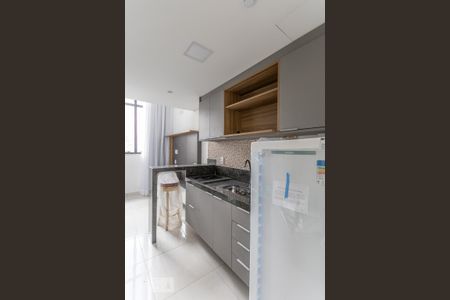 Cozinha de kitnet/studio para alugar com 1 quarto, 31m² em Barra Funda, São Paulo