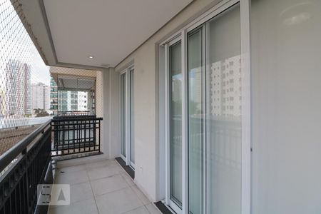 Varanda da Sala de apartamento à venda com 1 quarto, 40m² em Vila Regente Feijó, São Paulo