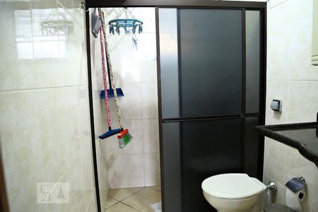 Banheiro Social de apartamento para alugar com 1 quarto, 41m² em Boqueirão, Praia Grande