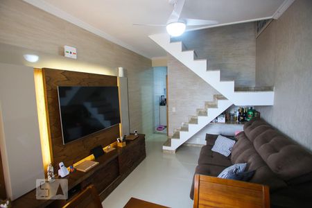 Sala de casa de condomínio à venda com 3 quartos, 90m² em Curicica, Rio de Janeiro