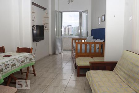 Sala de apartamento para alugar com 1 quarto, 33m² em Itararé, São Vicente