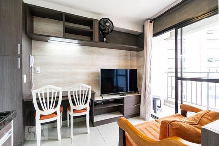 Sala de apartamento para alugar com 1 quarto, 27m² em Mirandópolis, São Paulo