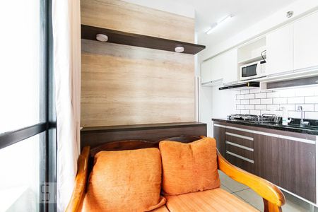 Sala de apartamento para alugar com 1 quarto, 27m² em Mirandópolis, São Paulo