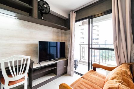 Sala de apartamento para alugar com 1 quarto, 27m² em Mirandópolis, São Paulo