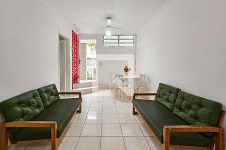 Sala de apartamento para alugar com 2 quartos, 75m² em Jardim Praiano, Guarujá