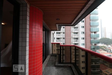 Varanda da Sala de apartamento à venda com 4 quartos, 185m² em Vila Regente Feijó, São Paulo