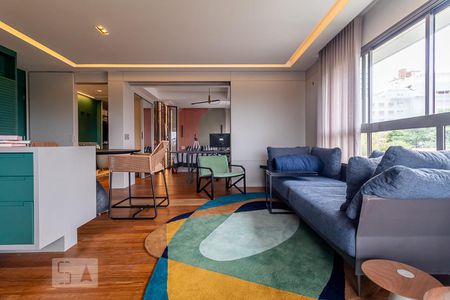 Sala de apartamento à venda com 1 quarto, 70m² em Jardim América, São Paulo