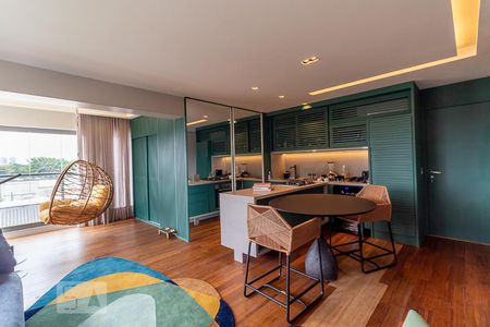 Sala de apartamento à venda com 1 quarto, 70m² em Jardim América, São Paulo