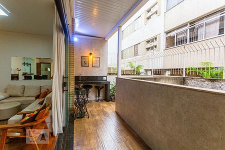 Varanda Gourmet de apartamento para alugar com 3 quartos, 110m² em Sion, Belo Horizonte