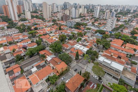 Vista da Varanda da Sala de apartamento para alugar com 3 quartos, 165m² em Brooklin Paulista, São Paulo